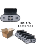 Lanterna Lateral Led Carreta Facchini H3 - C/Suporte Bivolt Cristal