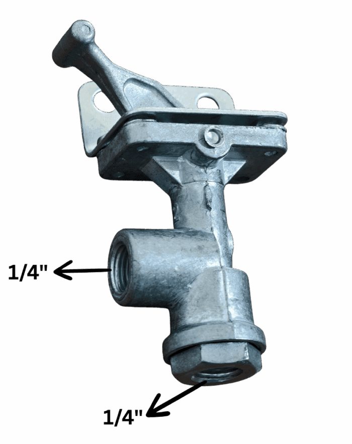 Válvula Bloqueio Reboque Tic Tac - 1/4"X1/4" NPT / Engatcar 7001- IMAGEM 1 Válvula Bloqueio Reboque Tic Tac - 1/4"X1/4" NPT / Engatcar 7001