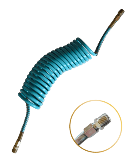 Mangueira Espiral Ligação Carreta/Cavalo Rosca1/2 NPT - 5,50MTS / Azul - Petra PPC6652AZ