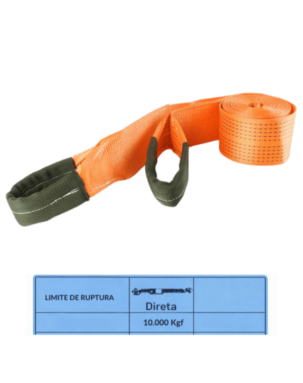 Cinta Arraste Elevação Munck 10T / 5Mts - Robustec RCA-1353