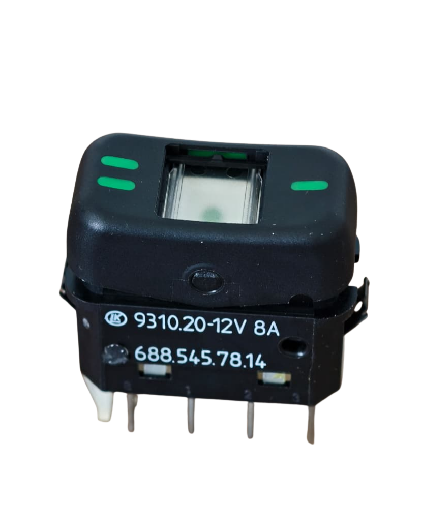 Interruptor Luz Farol MB Bicudo 12V 8T / 2 Estágios - Tecla - Kostal 3931020 Interruptor Luz Farol MB Bicudo 12V 8T / 2 Estágios - Tecla - Kostal 3931020