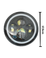Farol de Led Redondo 7" - 40W 12/24V 17,5 x 17,5CM- Autovex IMP550176