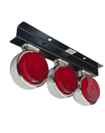 Kit 3 Lanternas Bojuda de Led e Suporte Ferro - 12/24V